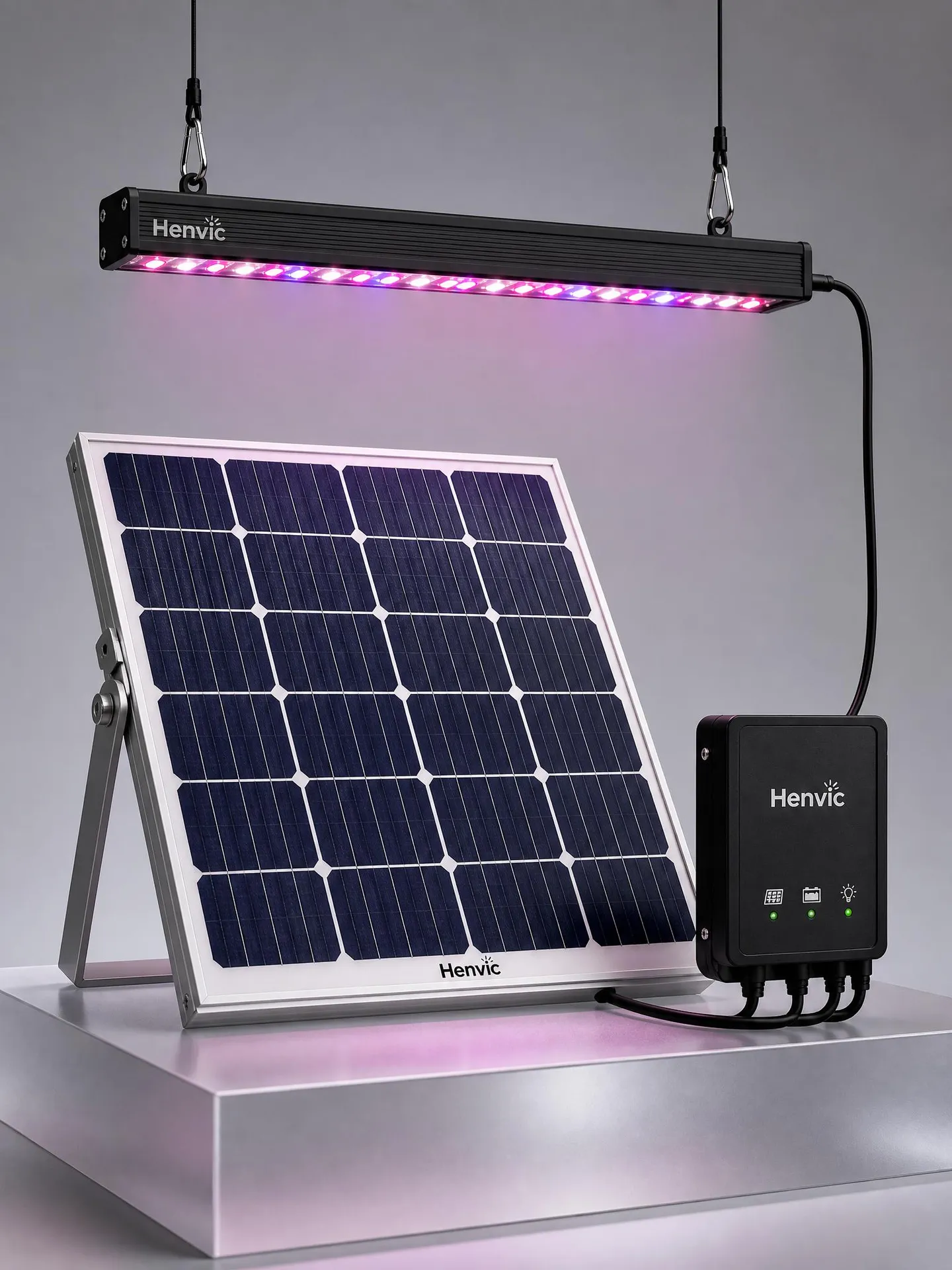 Henvic Lampu Surya Isi Kontainer Budidaya Buah dan Sayur